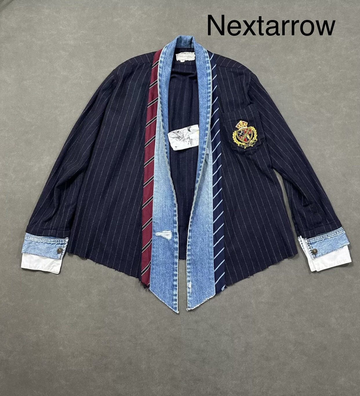 売り切りセール】 GREG LAUREN デニムカラーネルシャツ 売り切りセール