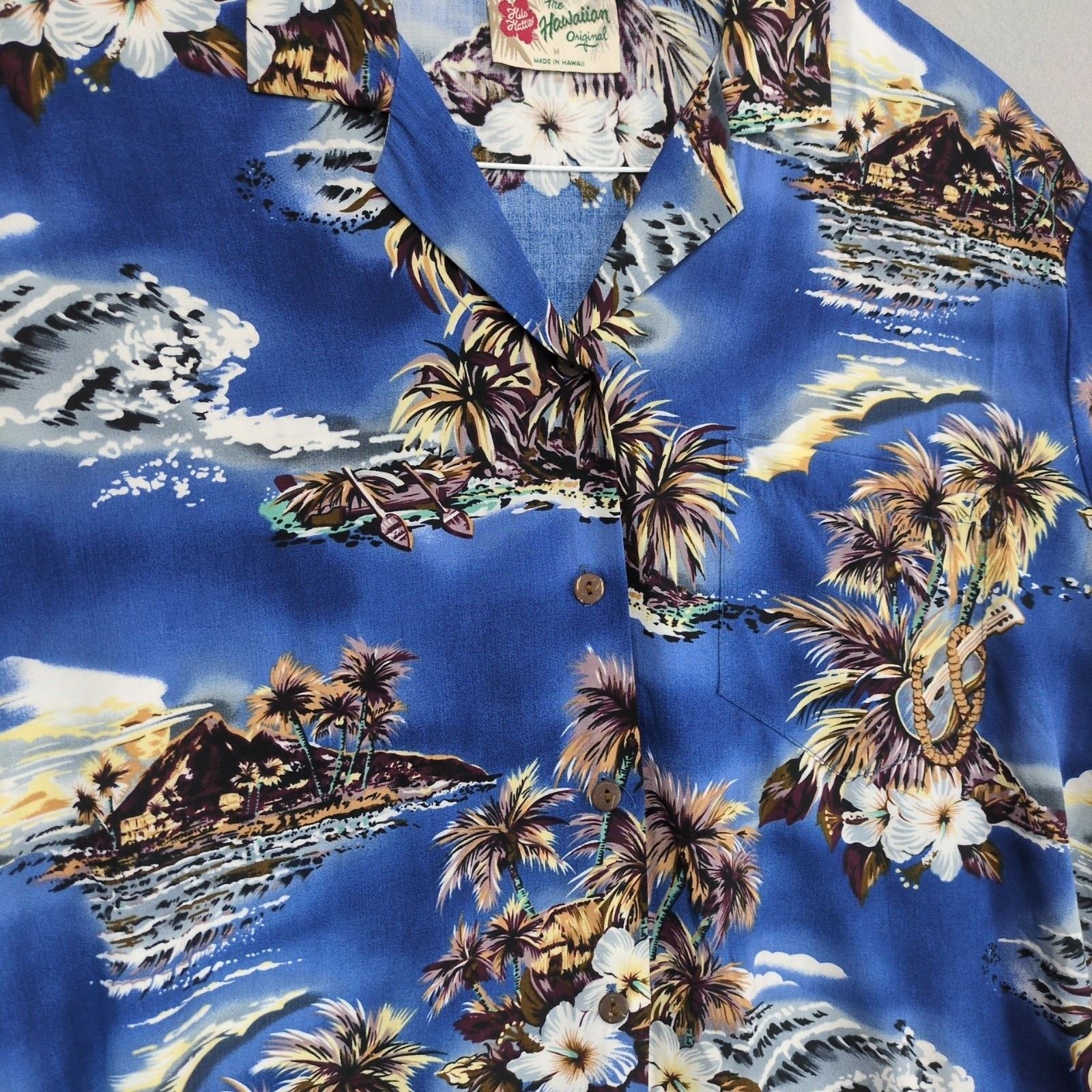 Hilo Hattie Hilo Hattie Men's M Floral Hawaiian Camp Shirt Size US M / EU 48-50 / 2 - 6 Thumbnail