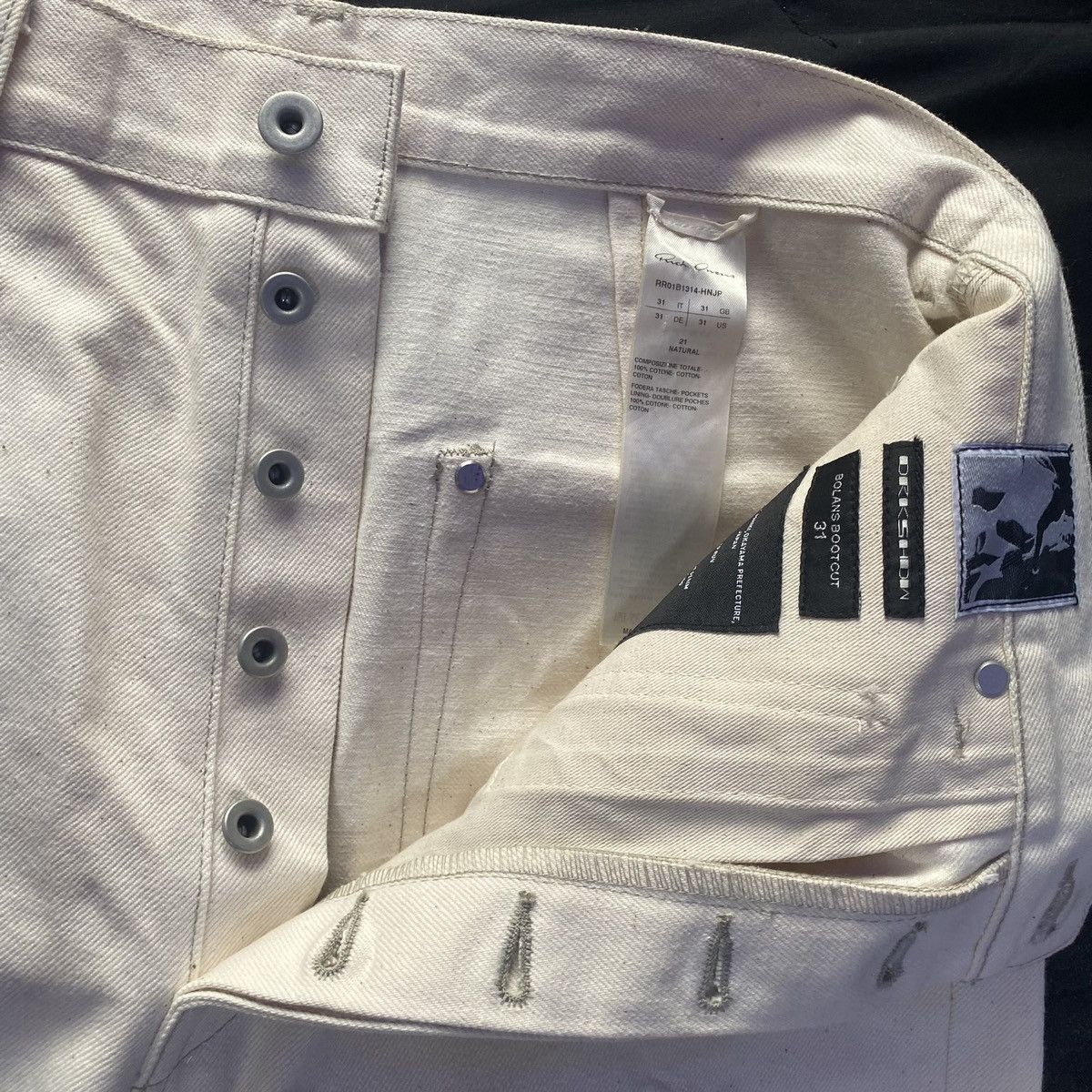 Rick Owens Rick Owens bolan bootcut denim Size US 31 - 3 Thumbnail