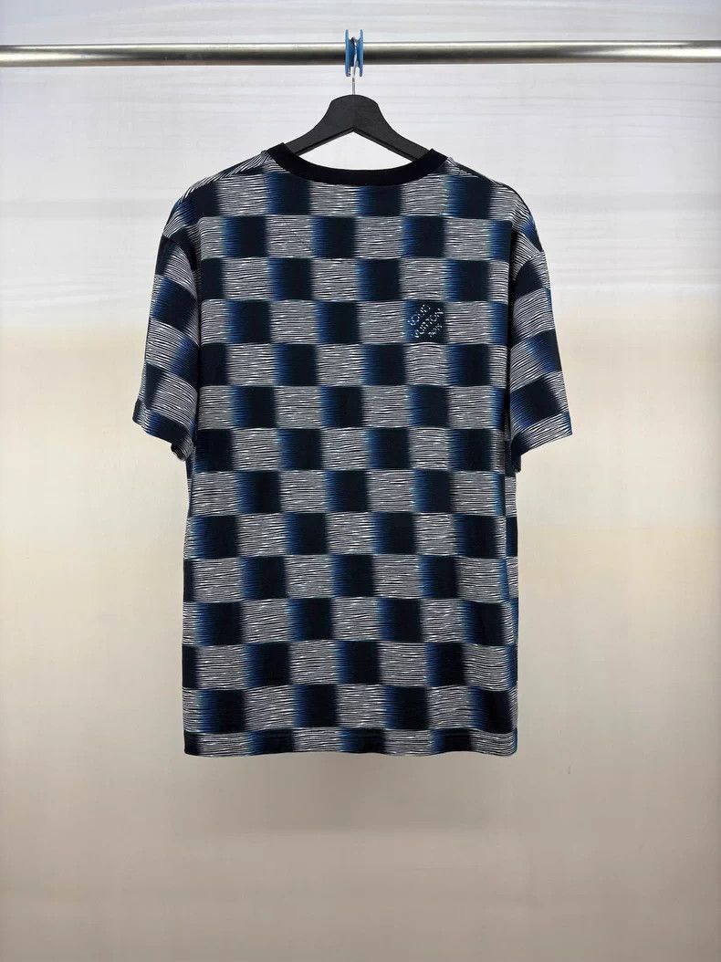 Louis Vuitton Louis Vuitton Black Blue Short Sleeve Checkered Shirt-2506 Size US XL / EU 56 / 4 - 2 Thumbnail