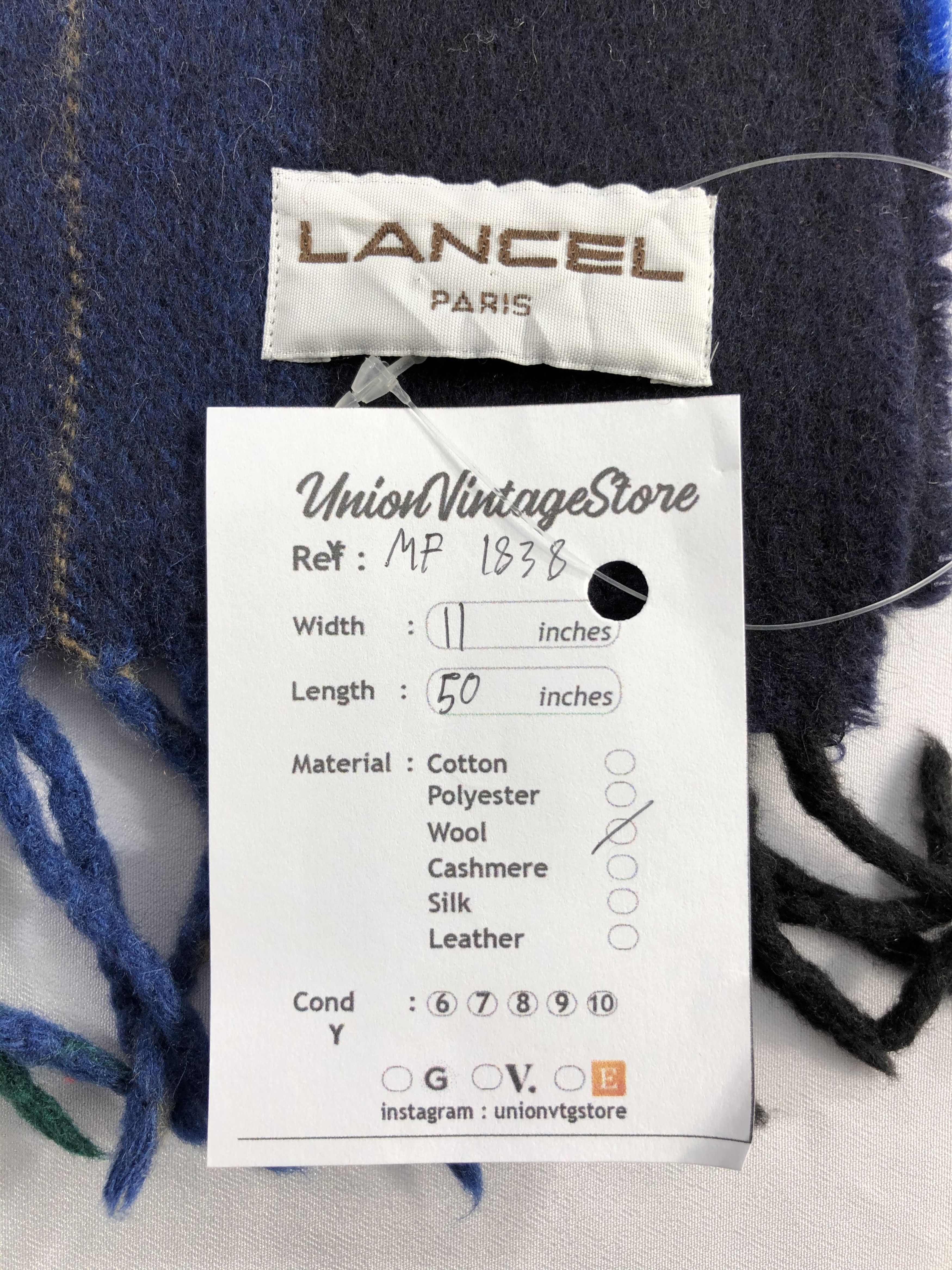 Lancel Vintage Lancel Scarf/Muffler/Neckwear MF1838 Size ONE SIZE - 6 Thumbnail