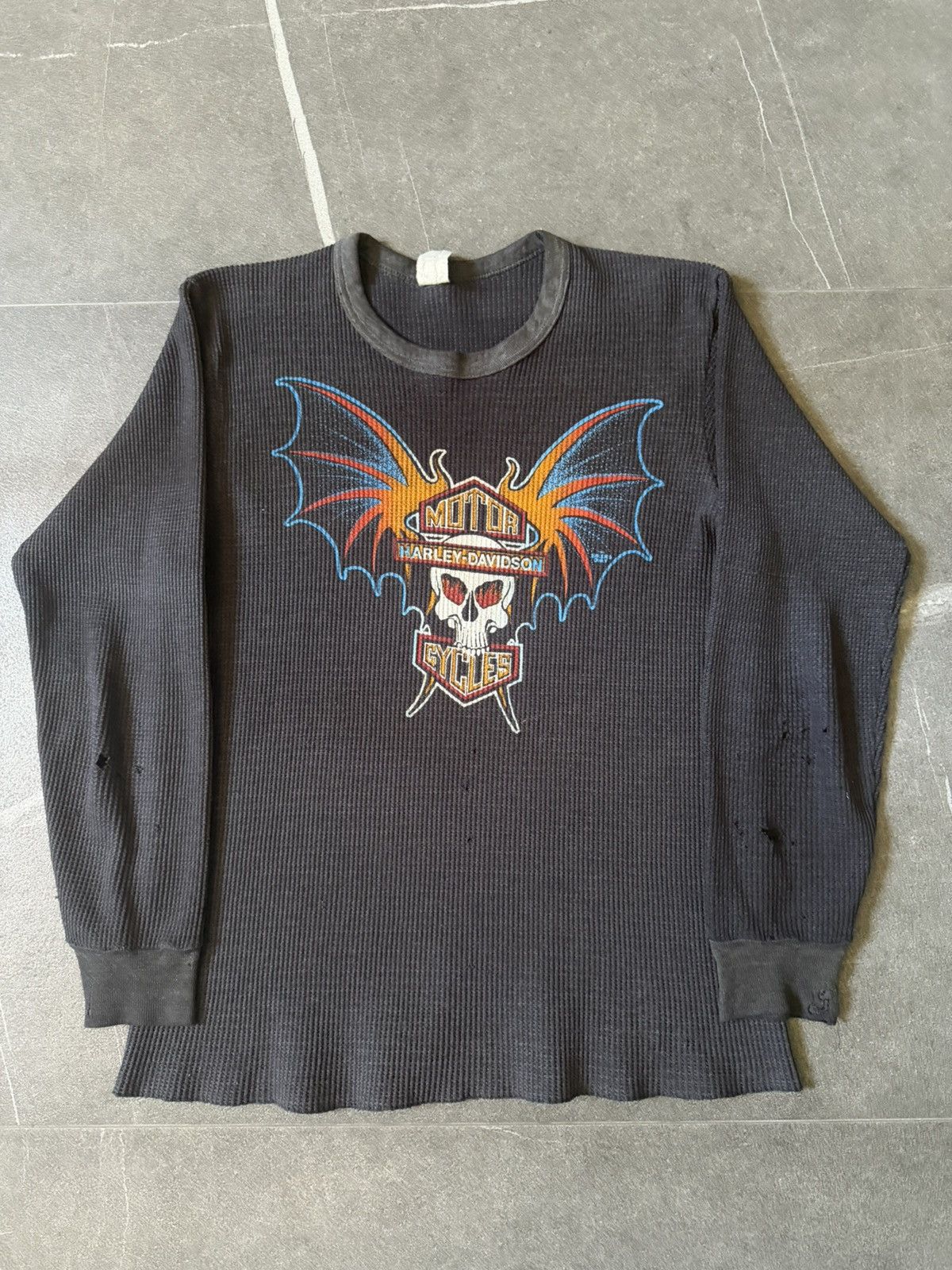 Harley Davidson Harley Davidson Jobbe’s Vintage 1980s Thermal Size US M / EU 48-50 / 2 - 2 Thumbnail
