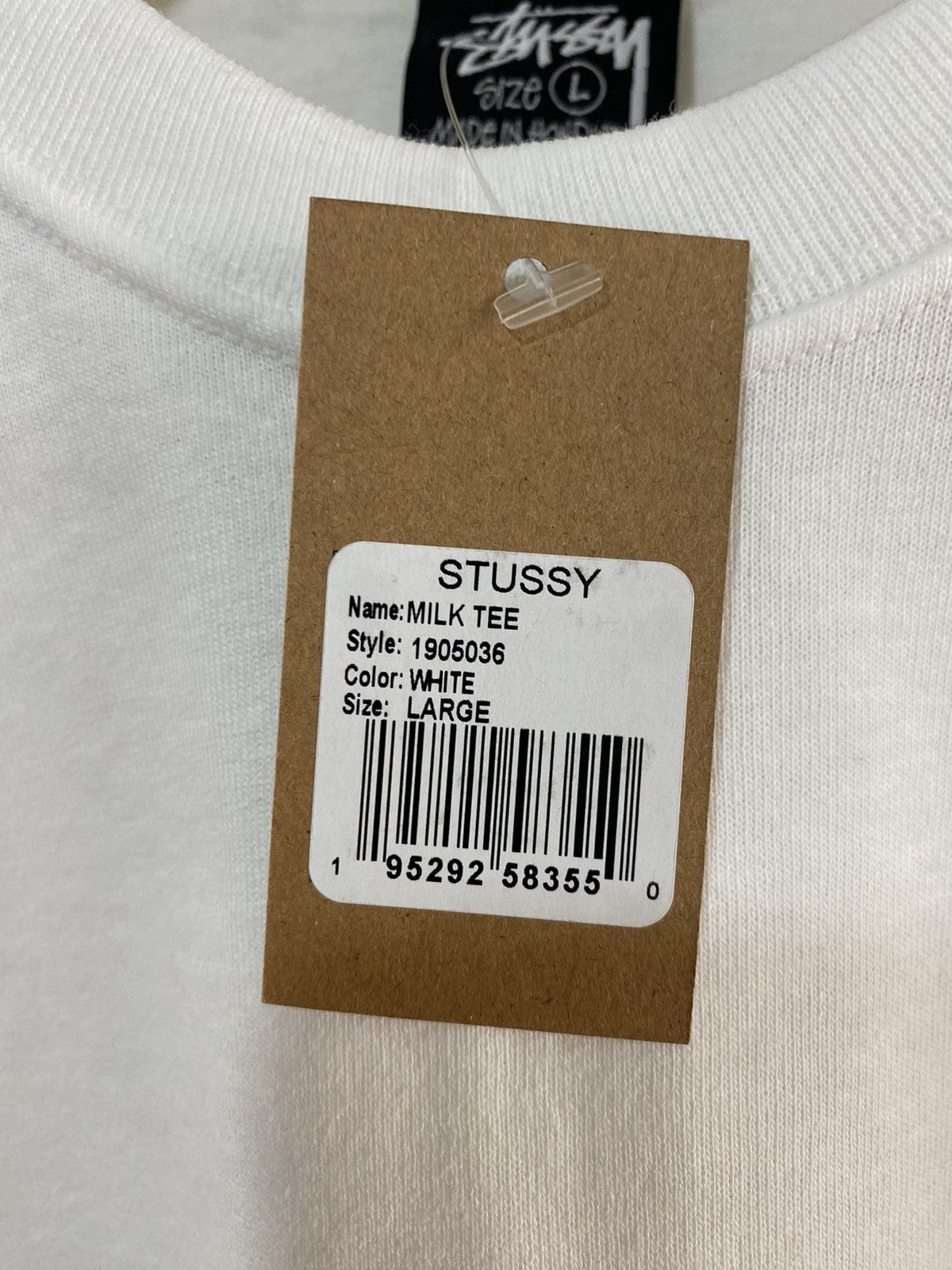 Stussy Stüssy Carton T-shirt, L, white, with print, new with tag Size US L / EU 52-54 / 3 - 6 Thumbnail
