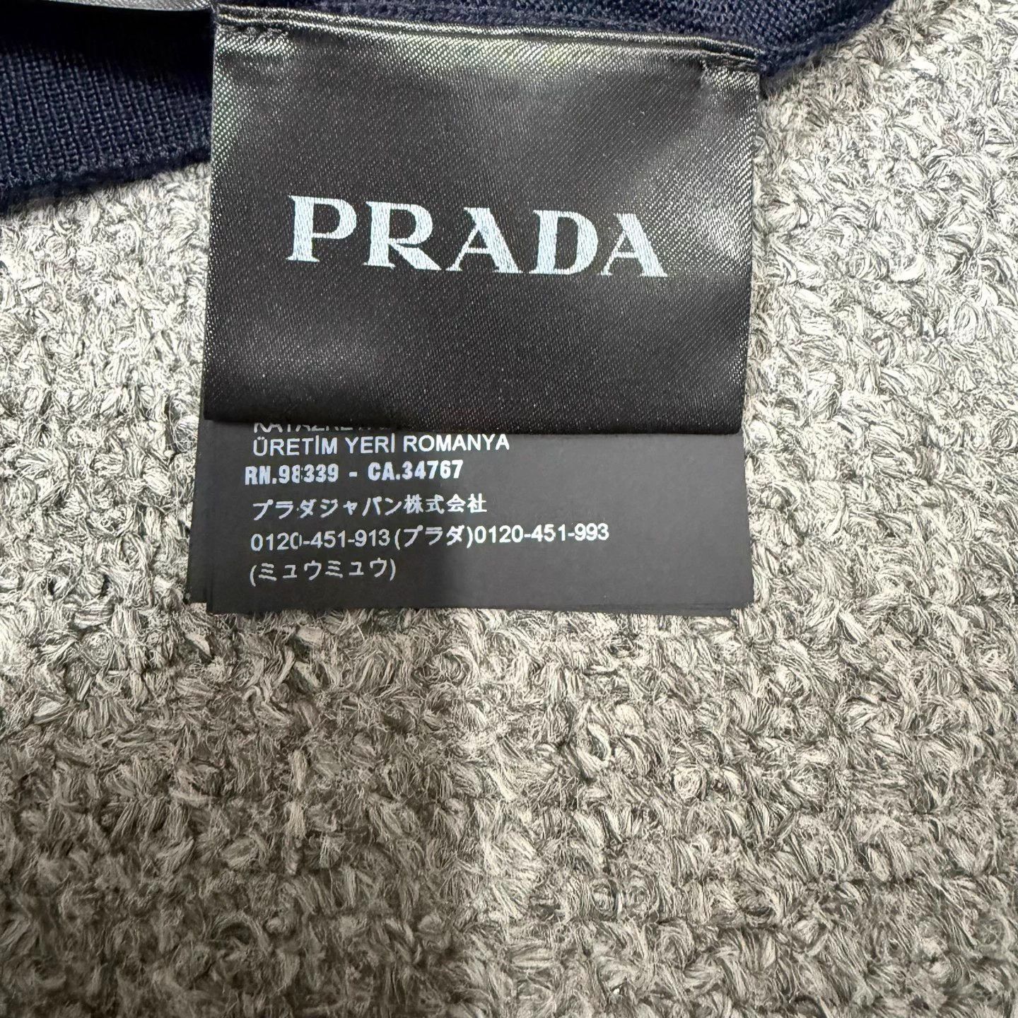 Prada Prada Navy Blue Wool Knit Sweater 48 Unused Size XL / US 12-14 / IT 48-50 - 4 Thumbnail