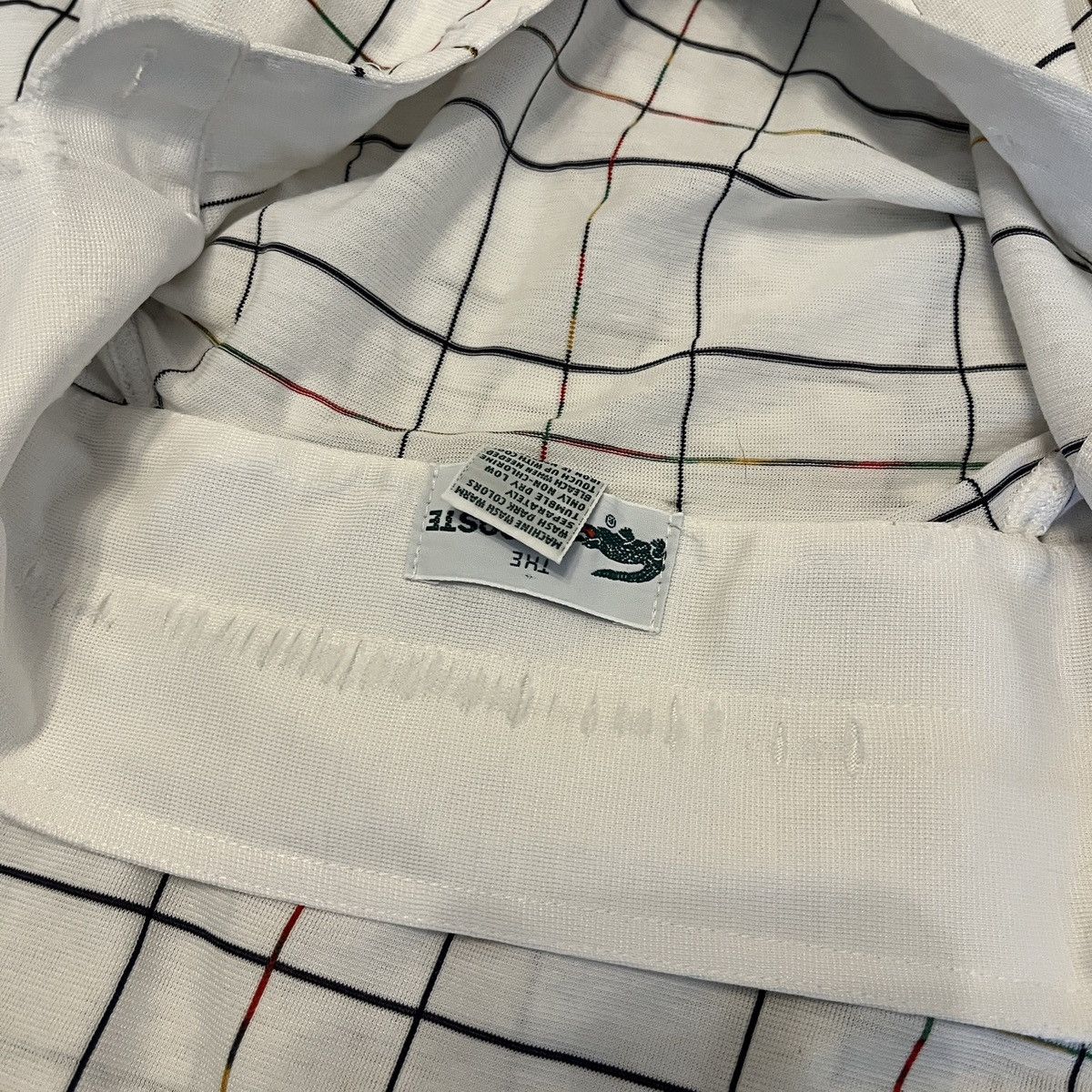 Lacoste × Vintage Vintage Lacoste Club Checked Polo Shirt Tee 90s 80s Retro Size US S / EU 44-46 / 1 - 6 Thumbnail