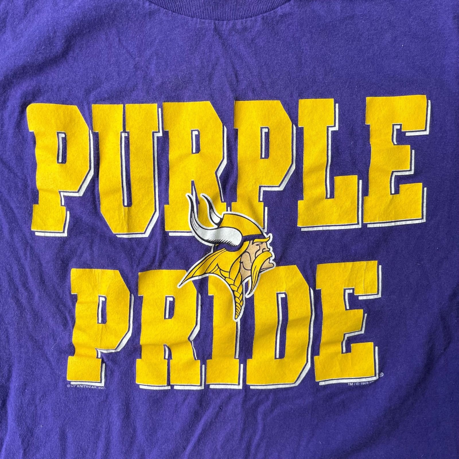 Vintage VINTAGE MINNESOTA VIKINGS NFL FOOTBALL SHIRT 90S XL PURPLE Size US XL / EU 56 / 4 - 2 Thumbnail