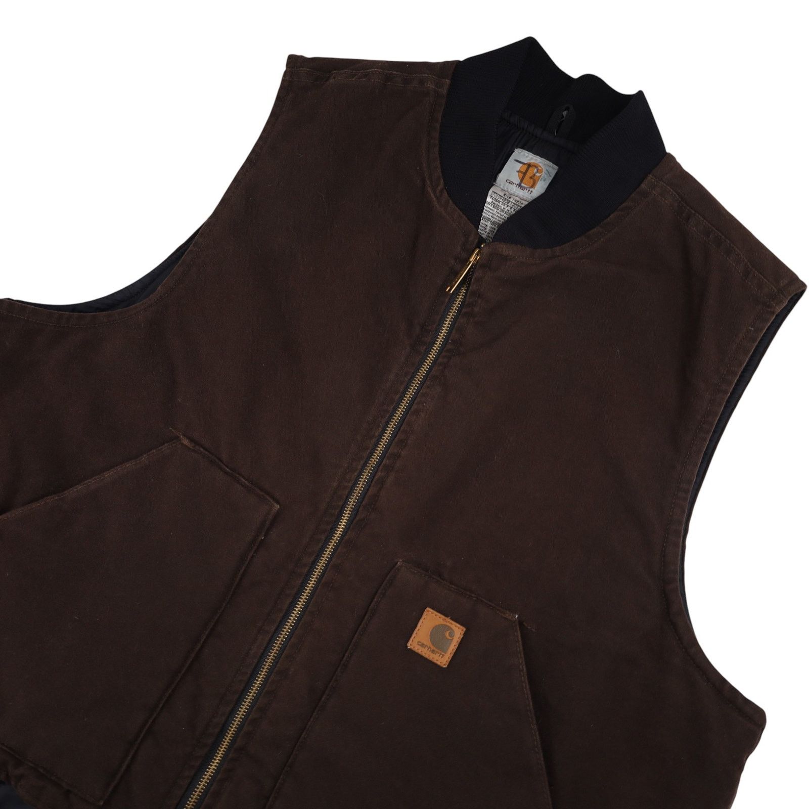 Carhartt Carhartt V02 DKB Quilted Canvas Work Vest Size US XXL / EU 58 / 5 - 2 Thumbnail