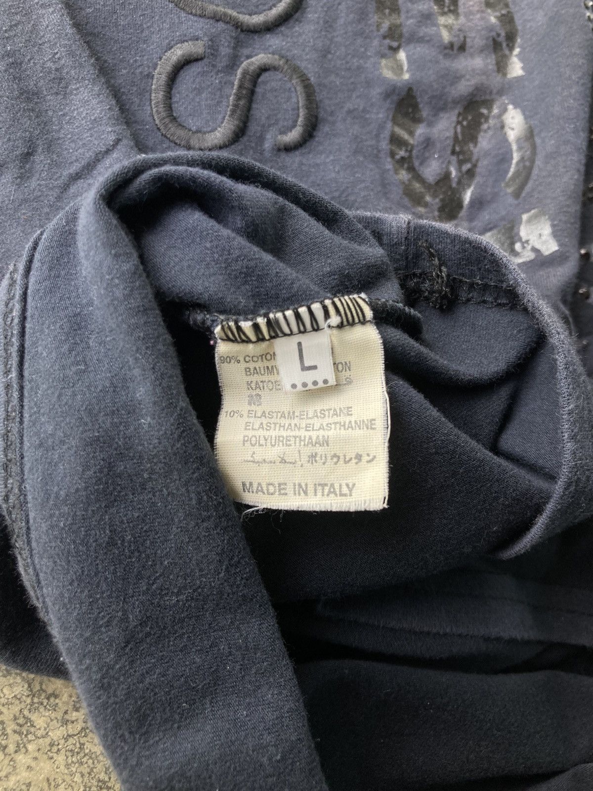 Takeshy Kurosawa Takeshy Kurosawa Italy Embellished Logo Long Sleeve Tee Size US L / EU 52-54 / 3 - 6 Thumbnail