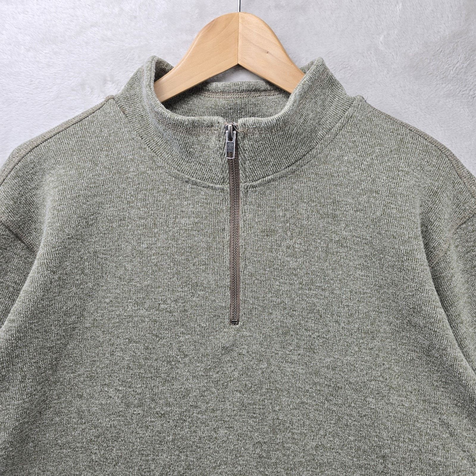 Gap Gap 1/4 Zip Sweatshirt Mens XXL Tan Long Sleeve Sweater Size US XXL / EU 58 / 5 - 3 Thumbnail