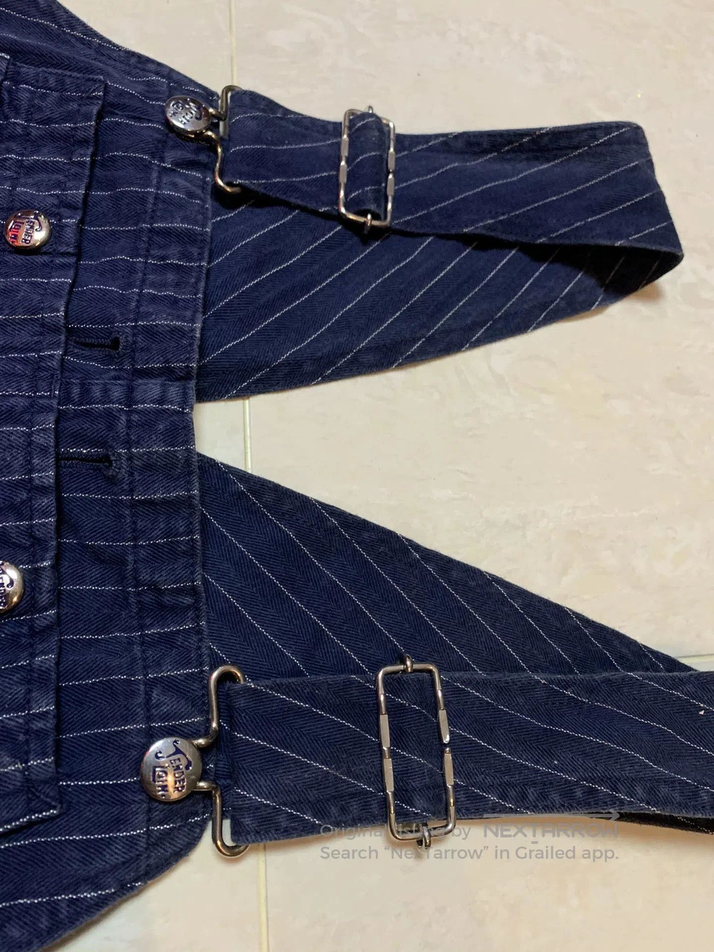 Tenderloin TENDERLOIN Striped Overalls with Herringbone Fabric. Size US 30 / EU 46 - 7 Thumbnail