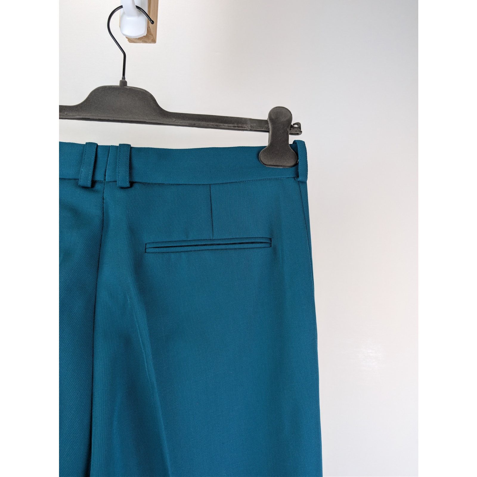 BOTTER o1rshd1 CC20 Wool Classic Trouser with Pleated in Petrol Size US 32 / EU 48 - 13 Thumbnail