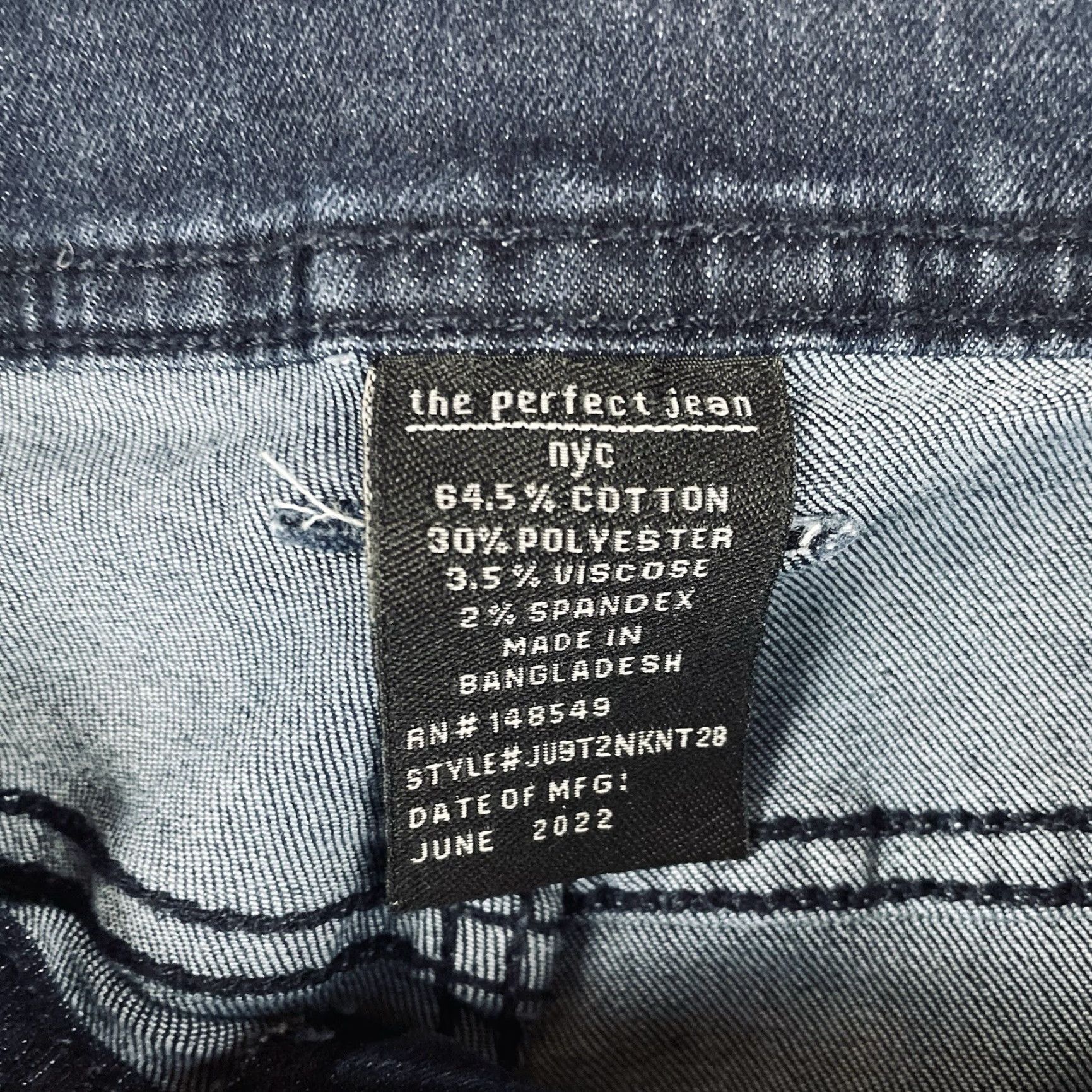 Vintage The Perfect Jean NYC Jeans Mens 31x28 Denim Blue Slim Skinny Fit 5-Pocket Jeans Men Size US 31 - 7 Thumbnail