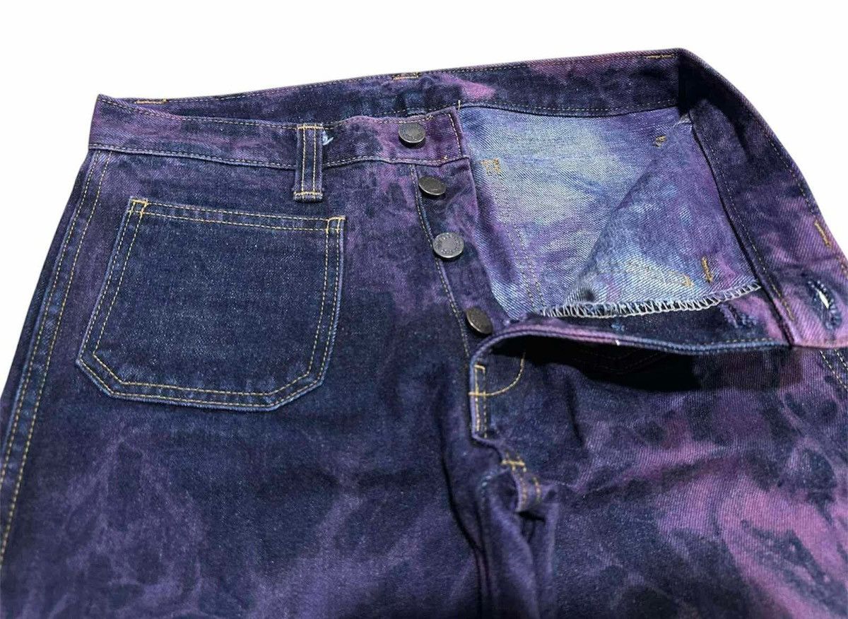 Japanese Brand 🔥Y2K Vintage Blue Way Flared Denim Bootcut Acid Purple Size US 29 - 6 Thumbnail