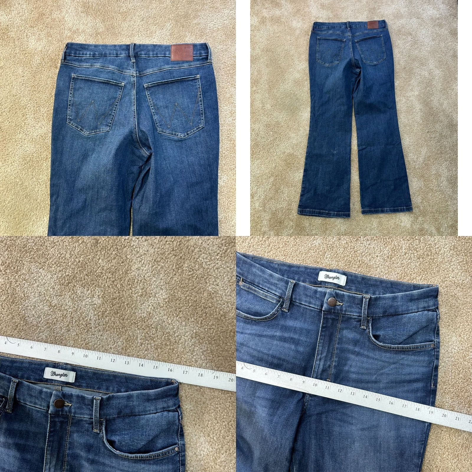 Wrangler Wrangler Bespoke Boot Cut Jeans Womens 33x30 Denim Stretch High Rise Blue 5-Pocket Mens? No. Size 24" / US 00 / IT 34 - 8 Thumbnail