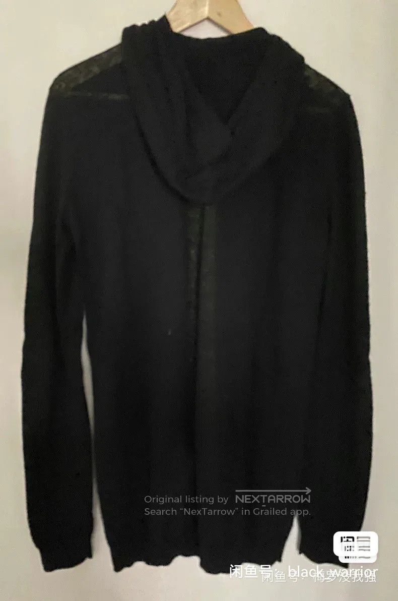 Rick Owens RICK OWENS Main line classic black hooded pure wool knitte Size S / US 4 / IT 40 - 4 Thumbnail