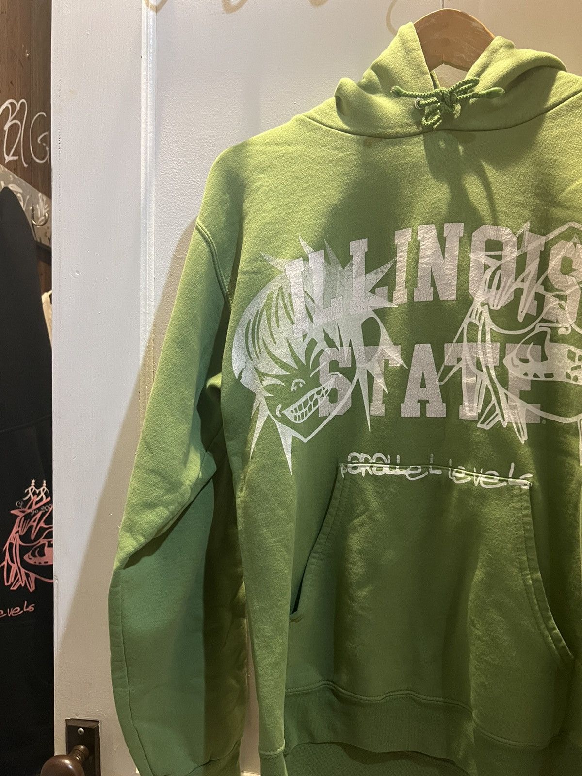 Vintage Greens “Illinois State” Hoodie with Gorillaz Print Size US S / EU 44-46 / 1 - 3 Thumbnail