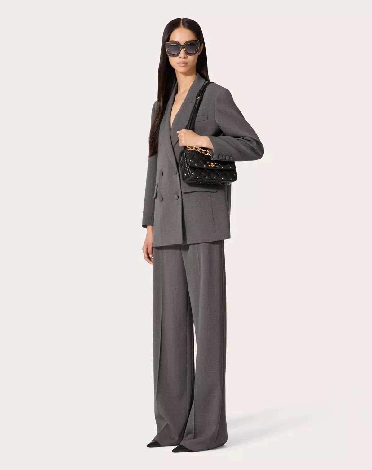 Valentino o1s1wg110426 Active Gabardine Trousers in Grey Size 28" / US 6 / IT 42 - 7 Thumbnail
