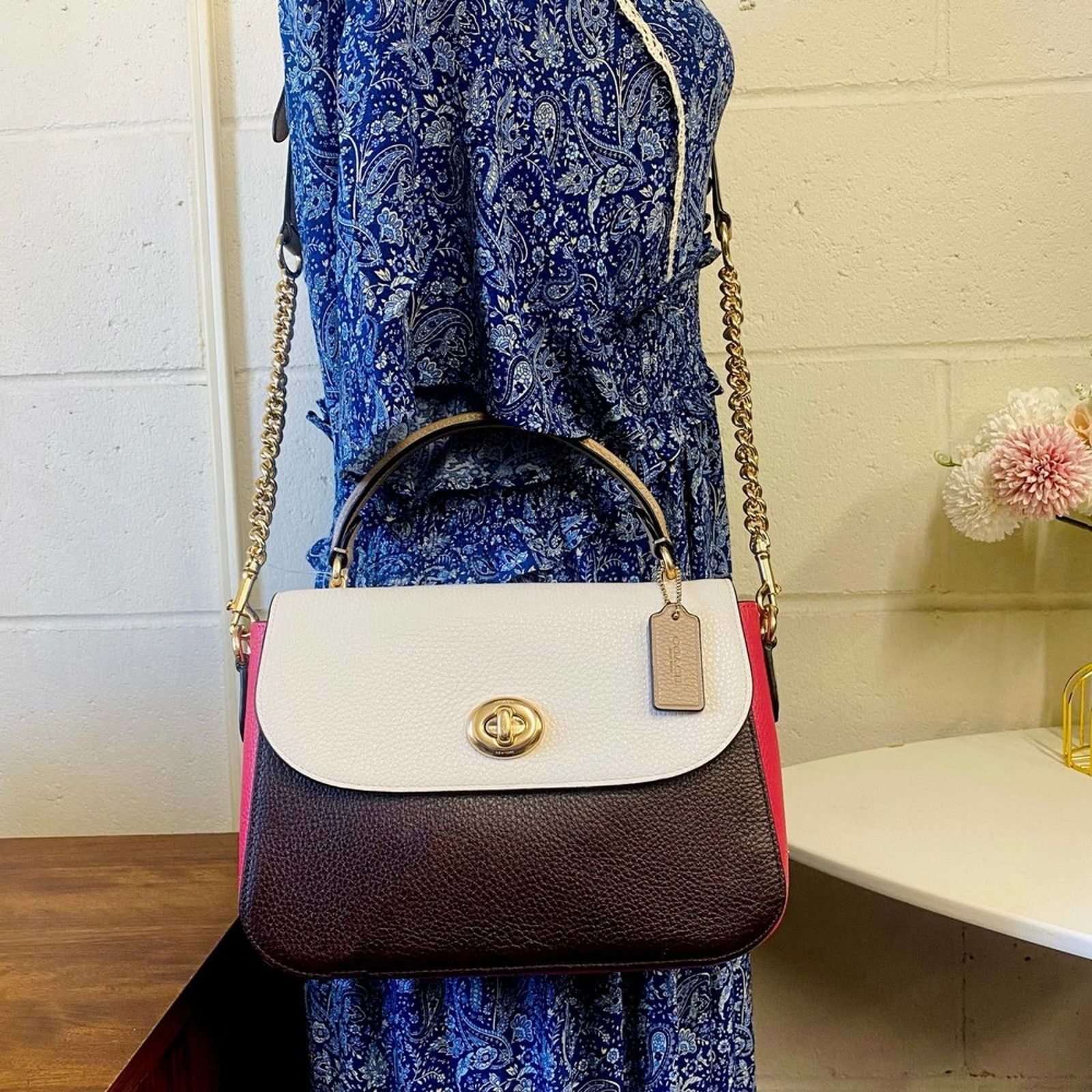 Coach Coach C2836 Marlie Top Handle Satchel In Colorblock Size ONE SIZE - 7 Thumbnail
