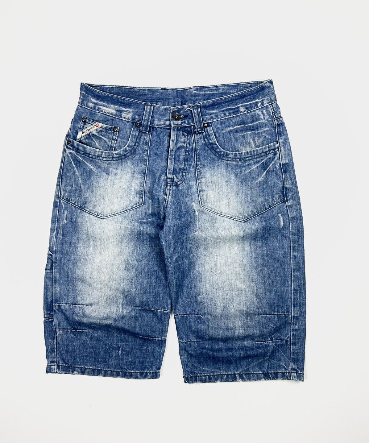 Carhartt × Diesel × JNCO rare Diesel vintage denim workwear shorts y2k Size US 32 / EU 48 - 2 Thumbnail