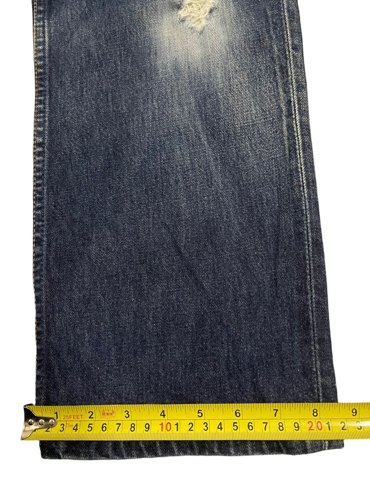 Levi's Vintage 90s Levis 508 Blue Wash Distress Baggy Jeans Size US 30 / EU 46 - 15 Thumbnail