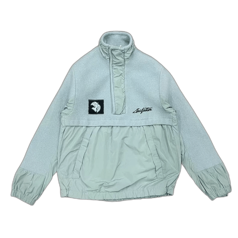 Louis Vuitton Louis Vuitton Blue HalfZip Jacket with Logo-2506 Size US L / EU 52-54 / 3 - 1 Thumbnail