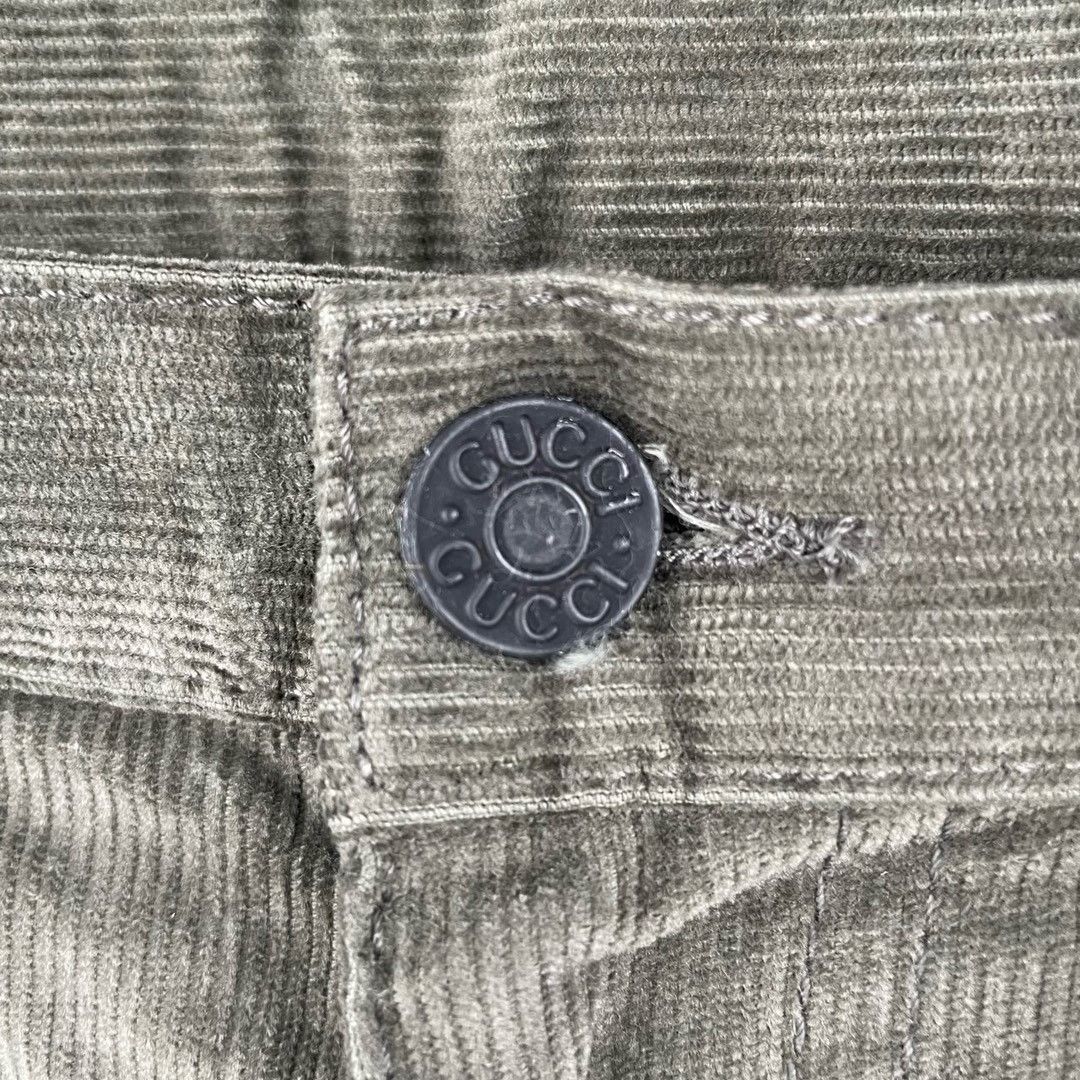 Gucci Gucci dark green corduroy trousers Nextarrow-2412 Size US 34 / EU 50 - 3 Thumbnail
