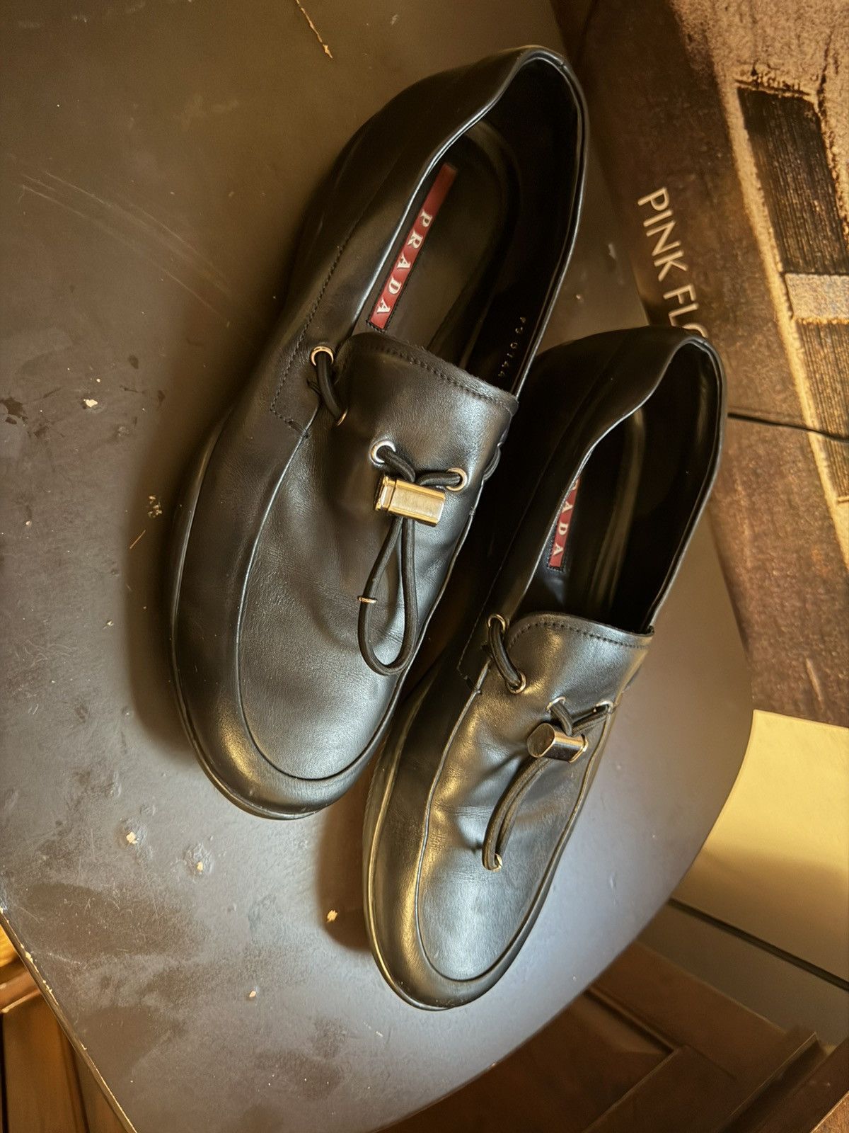 Prada Archive 2000s Prada Sport Vintage Leather Loafers Shoes