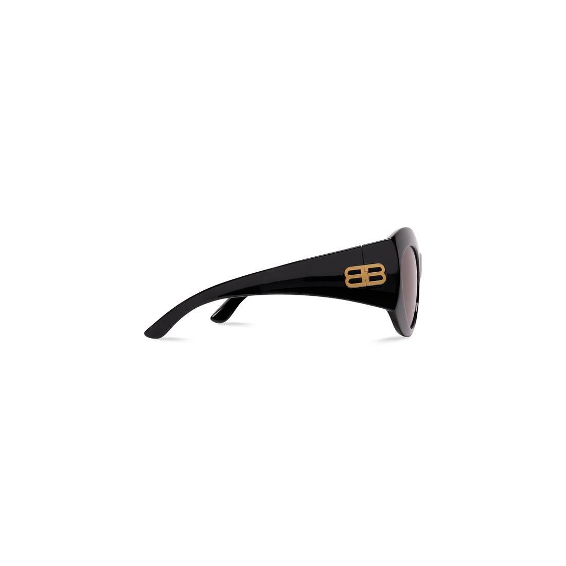 Balenciaga o1la1rc1a0725 Size: OS / Hourglass Round Sunglasses in Black Size ONE SIZE - 4 Thumbnail
