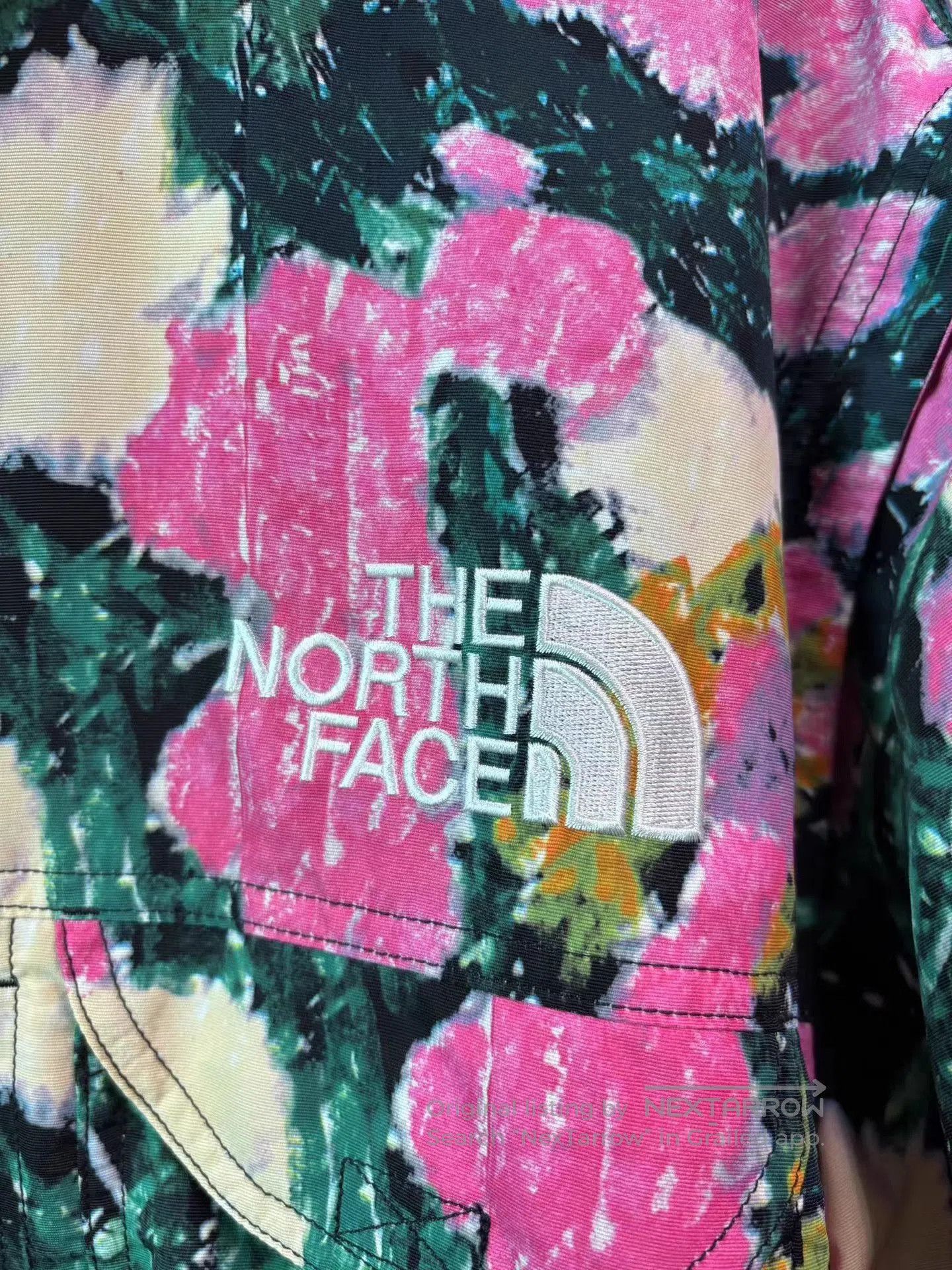 Supreme Green Floral Print Light Jacket . Size US XL / EU 56 / 4 - 5 Thumbnail