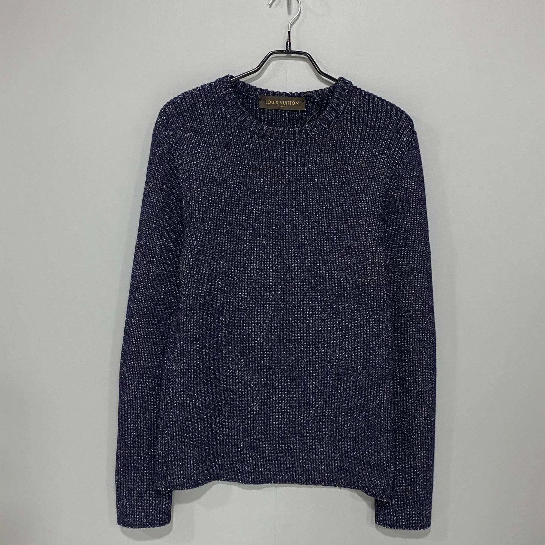 Louis Vuitton LV embroidered logo sleeve patch knit sweater size M Size M / US 6-8 / IT 42-44 - 3 Thumbnail