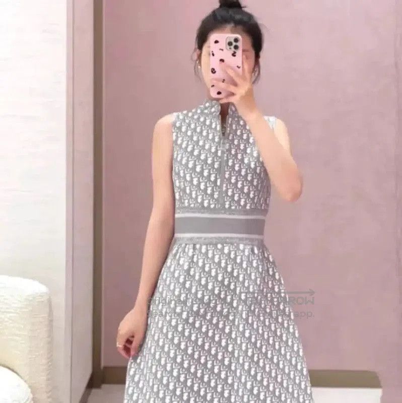 Dior Dior Grey Nylon Mini Dress . Size XXS / US 00 / IT 34 - 8 Thumbnail