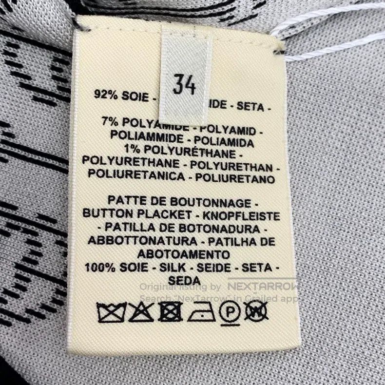 Hermes Hermes Black Pig Nose Embroidered All-Over Print V-Neck Lo Size XXS / US 00 / IT 34 - 8 Thumbnail