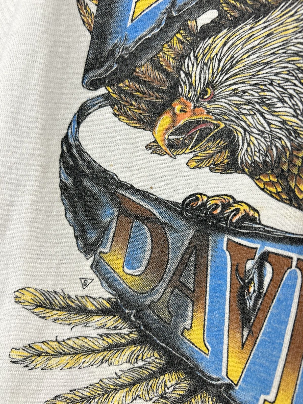 Harley Davidson Vintage 90s Harley Davidson Eagle T shirt Size US XL / EU 56 / 4 - 12 Thumbnail