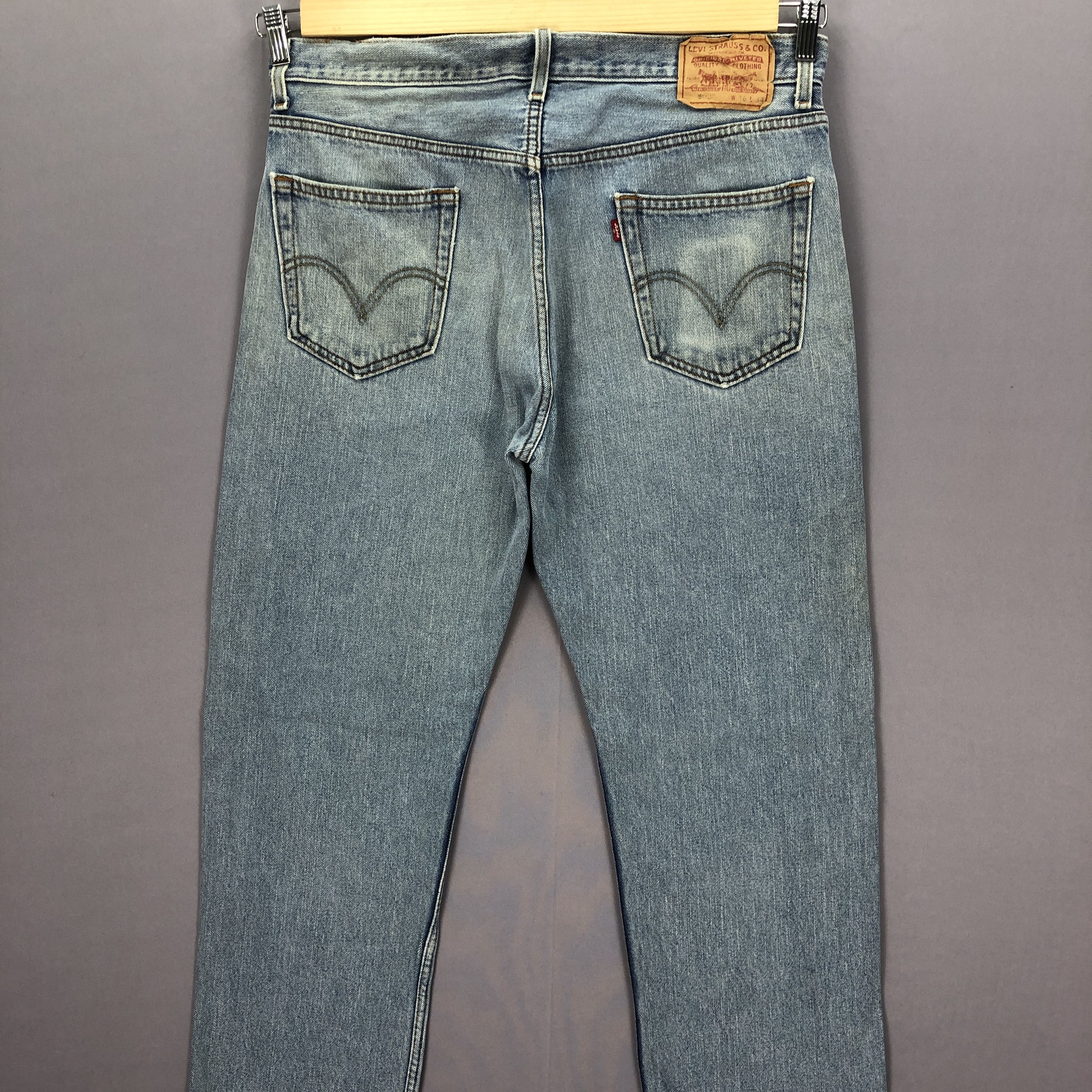 Levi's Vintage Y2K Levis 505 Sunfaded Jeans Levi's Light Wash Denim Size US 36 / EU 52 - 4 Thumbnail