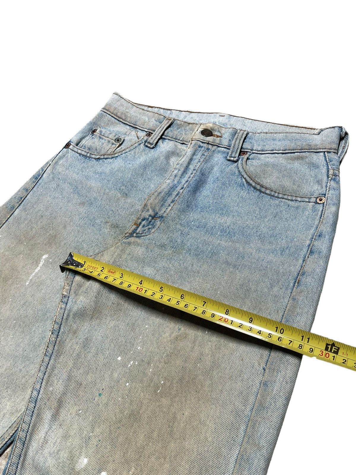 Levi's Vintage 80s Levi’s Paint Splattered Dirtied Wash Ripped Jean Size US 30 / EU 46 - 18 Thumbnail