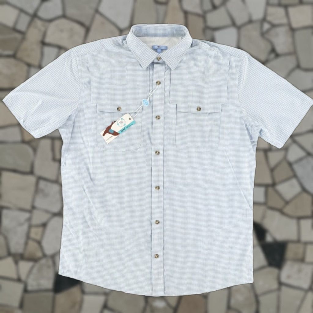 Catalina Genteal Brrr Catalina Fishing Nylon Striped Button Up Shirt Blue Men L Size US L / EU 52-54 / 3 - 1 Thumbnail