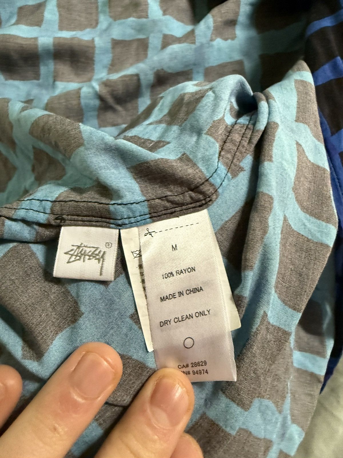 Stussy Stussy Noma Hand Drawn Grid Shirt Size US M / EU 48-50 / 2 - 4 Thumbnail