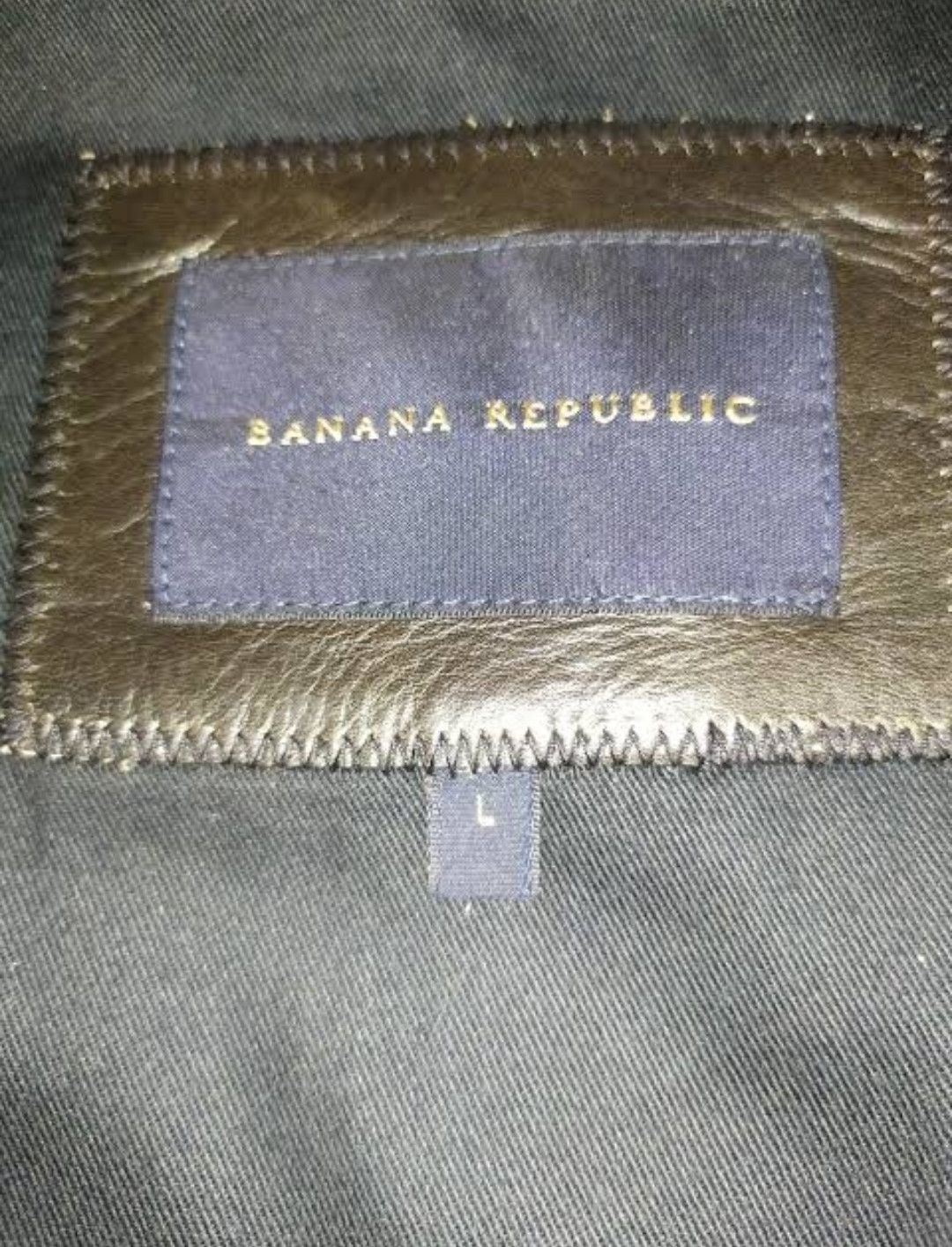 Banana Republic BANANA REPUBLIC LEATHER CAFECTO JACKET Size US L / EU 52-54 / 3 - 3 Thumbnail