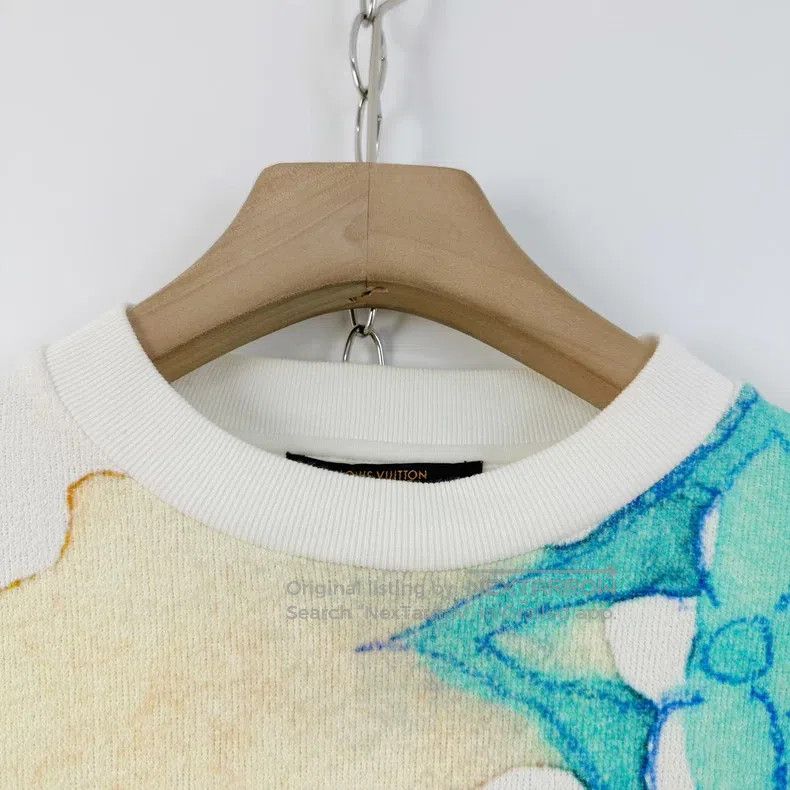 Louis Vuitton Louis Vuitton Colorful ink three-flower printed logo sweat Size US XS / EU 42 / 0 - 3 Thumbnail