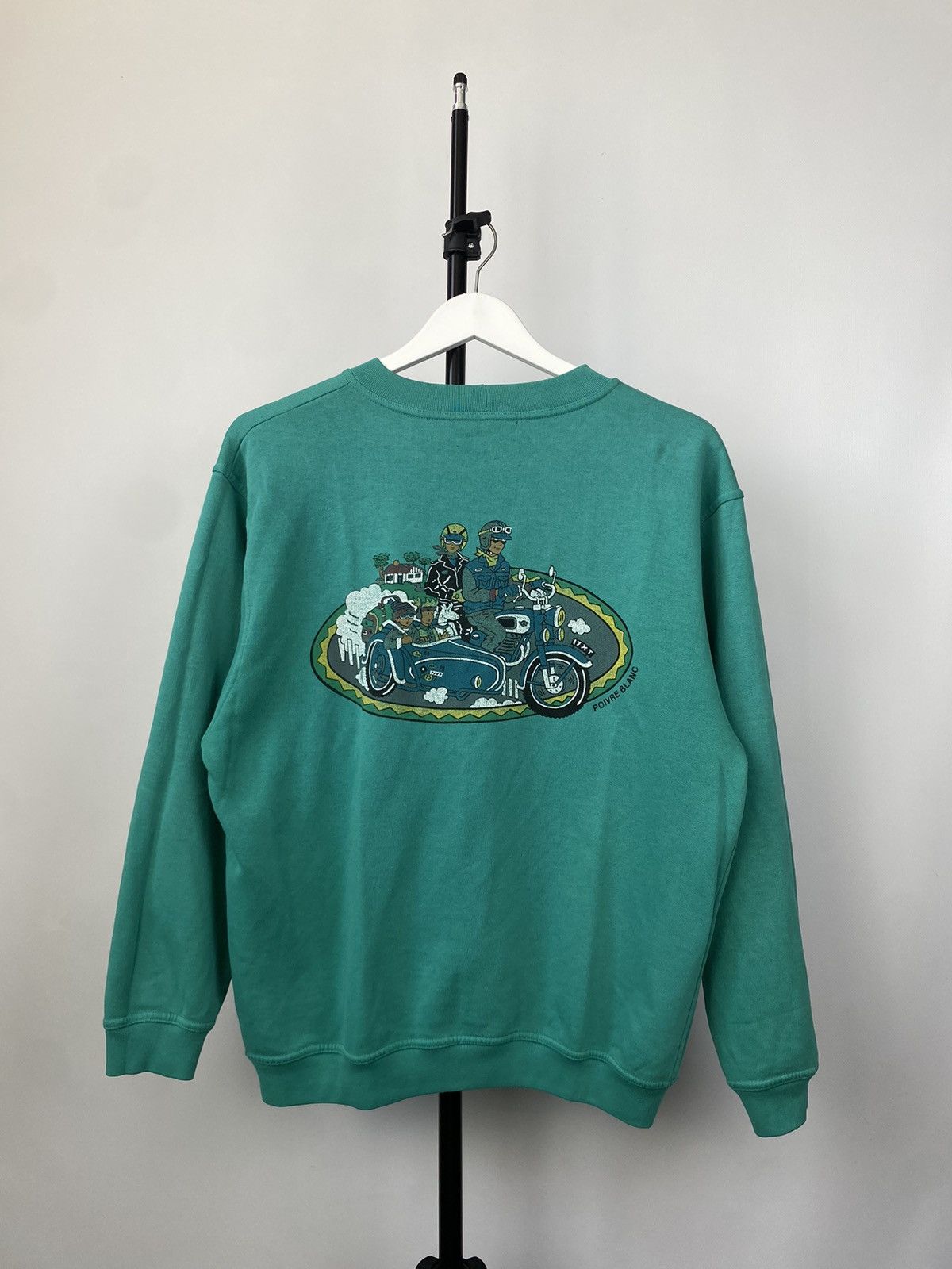 Vintage VINTAGE 90S POIVRE BLANC Big Logo Sk8 Sweatshirt Size US M / EU 48-50 / 2 - 1 Thumbnail