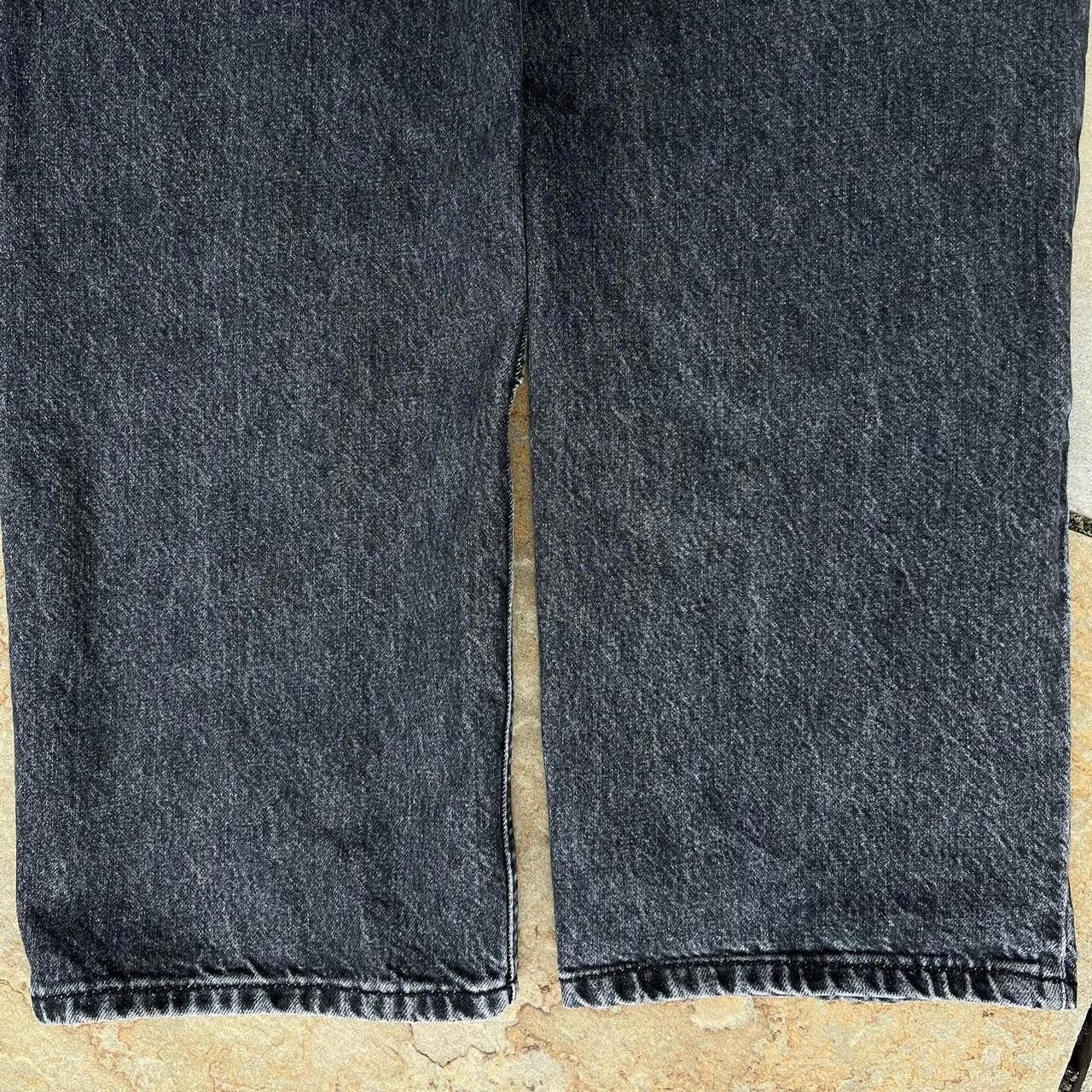 Hockey Skateboards Hockey Double Knee Black Washed Denim Jeans Size US 38 / EU 54 - 8 Thumbnail