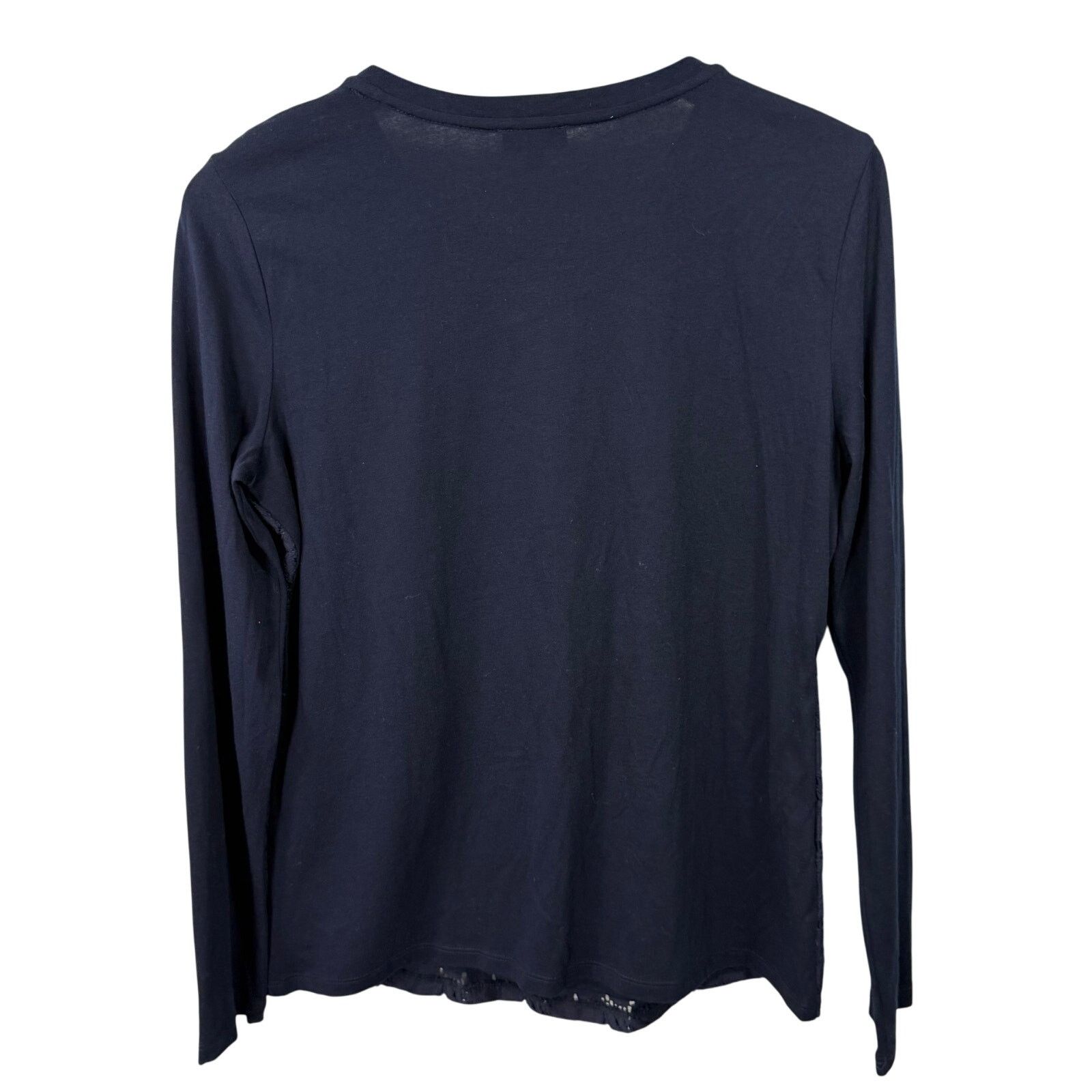 Robert Talbott Talbots Women’s Blouse Tops M Lace Overlay Blue NEW # G658 Size M / US 6-8 / IT 42-44 - 4 Thumbnail