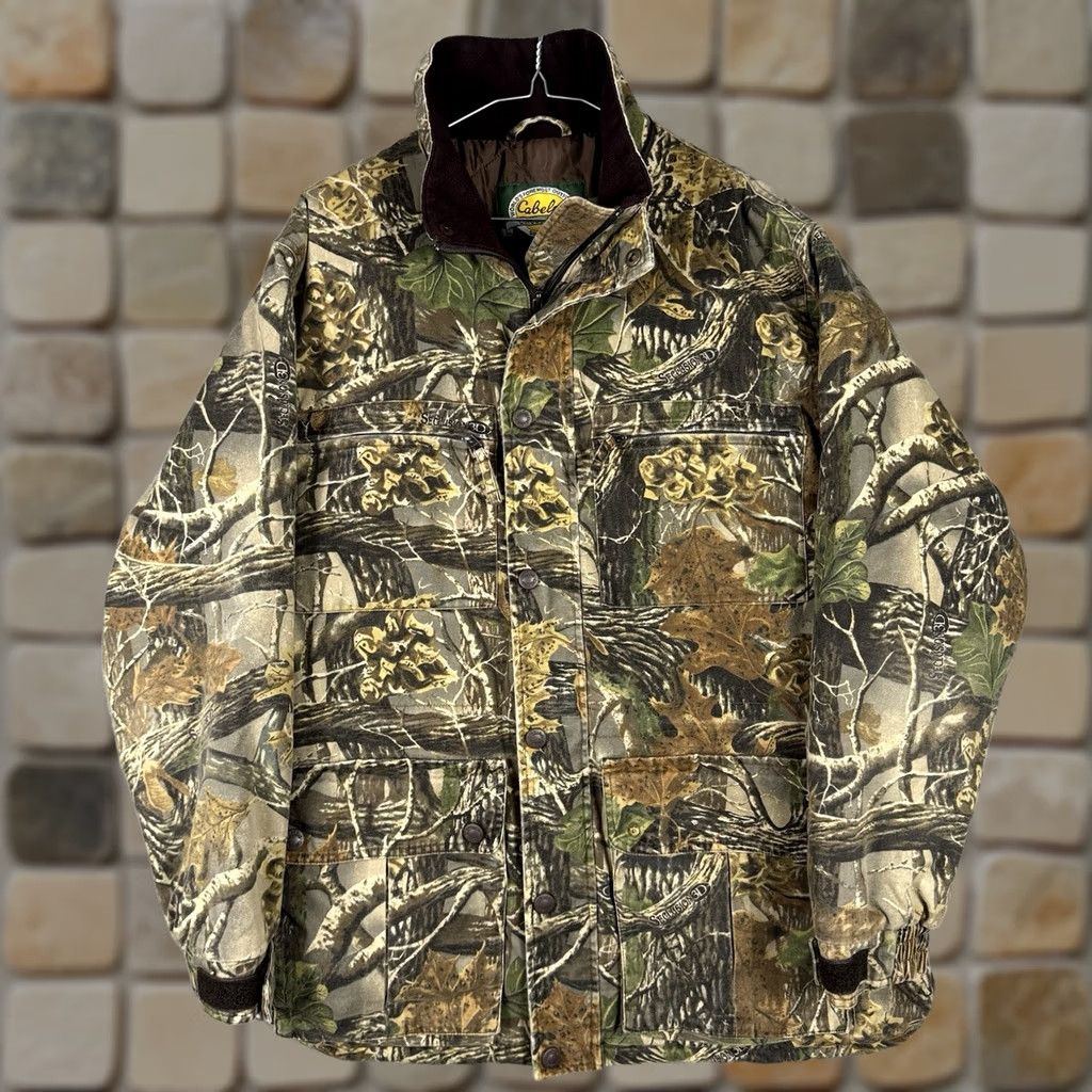 Vintage VINTAGE Cabela'S Jacket Mens Men Med Seclusion Camouflage Hunting Full Zip Quilt Lined Size US M / EU 48-50 / 2 - 1 Thumbnail