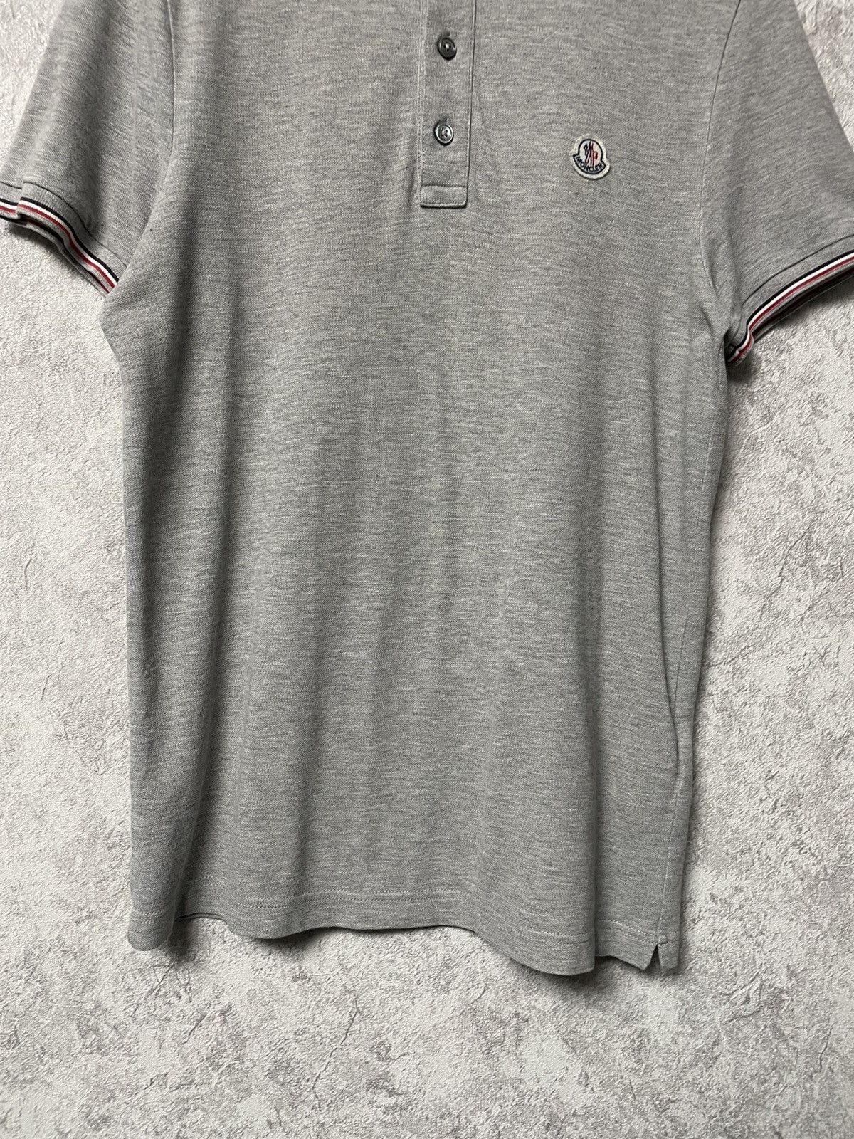 Moncler Moncler Maglia Logo Gray Polo Shirt Size US S / EU 44-46 / 1 - 3 Thumbnail