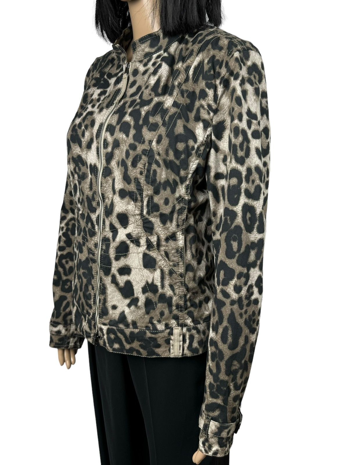 Other Marc Cain Leopard Printed Zip Jacket Cotton size 5 Size L / US 10 / IT 46 - 4 Thumbnail