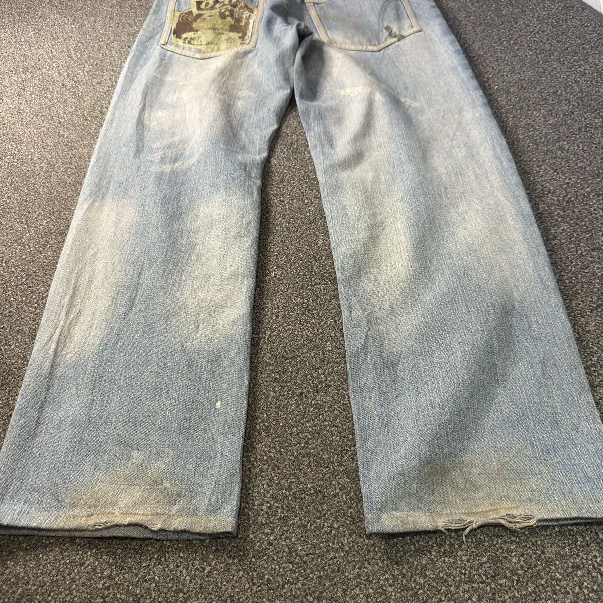 Dolce & Gabbana Vintage Rare 90s Blue Faded Distressed Denim Size US 34 / EU 50 - 14 Thumbnail
