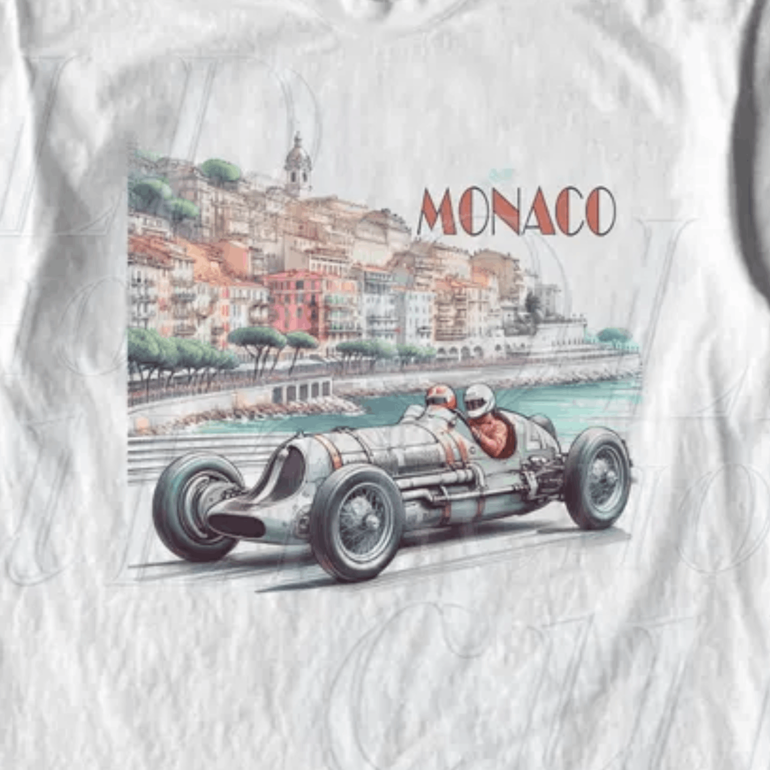 Japanese Brand × Vintage Vintage Monaco 1937 Racer Graphic T Shirt, Race Shirt Size US L / EU 52-54 / 3 - 2 Thumbnail