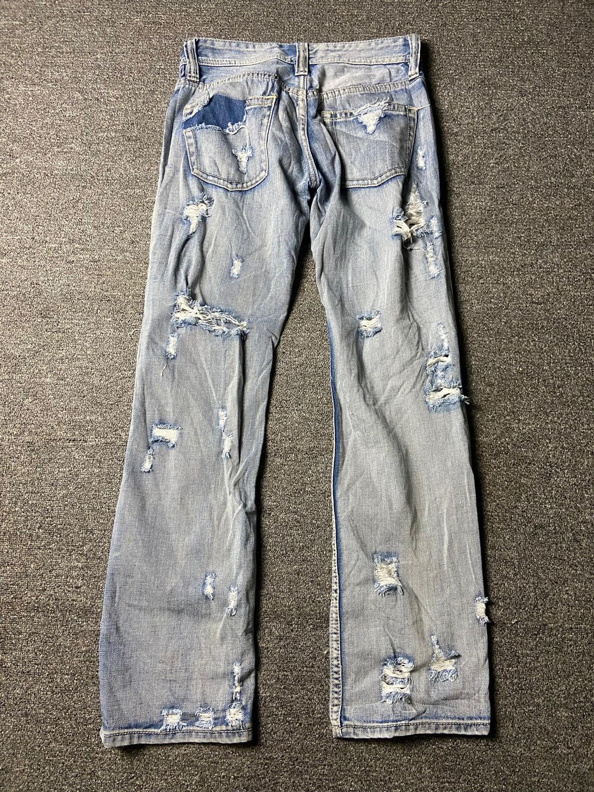 Japanese Brand VENCE Brand Distressed Denim Ripped Jeans (158) Size US 29 - 7 Thumbnail