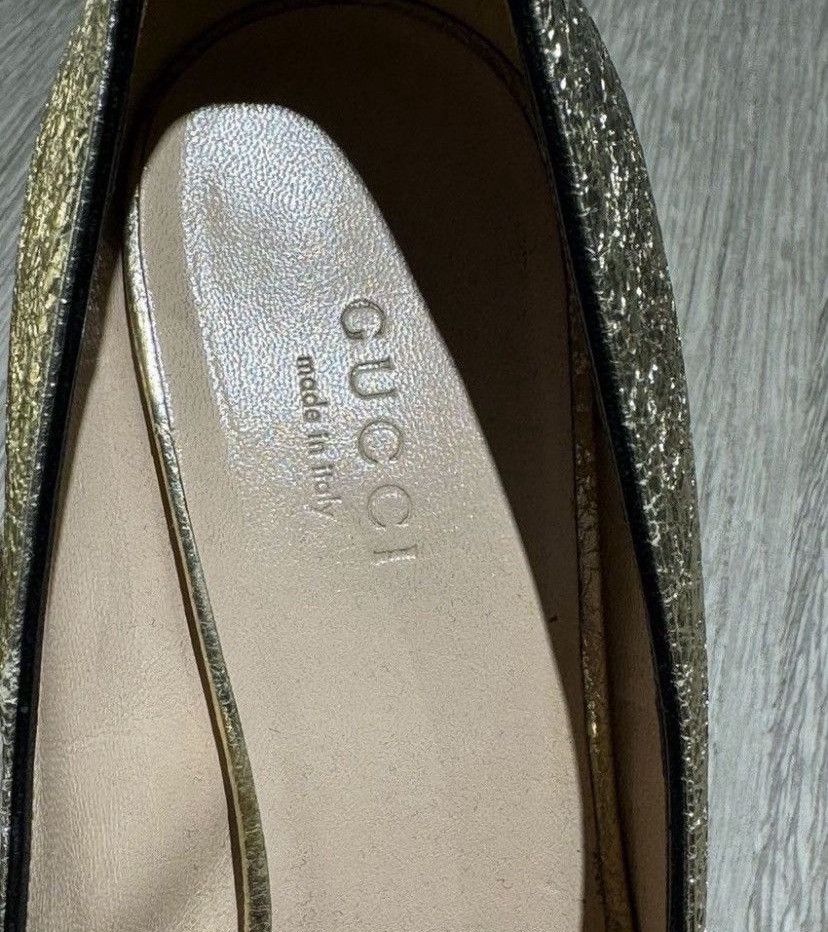 Gucci Gucci Marmont Gold Loafer Pump Size US 7.5 / IT 37.5 - 6 Thumbnail