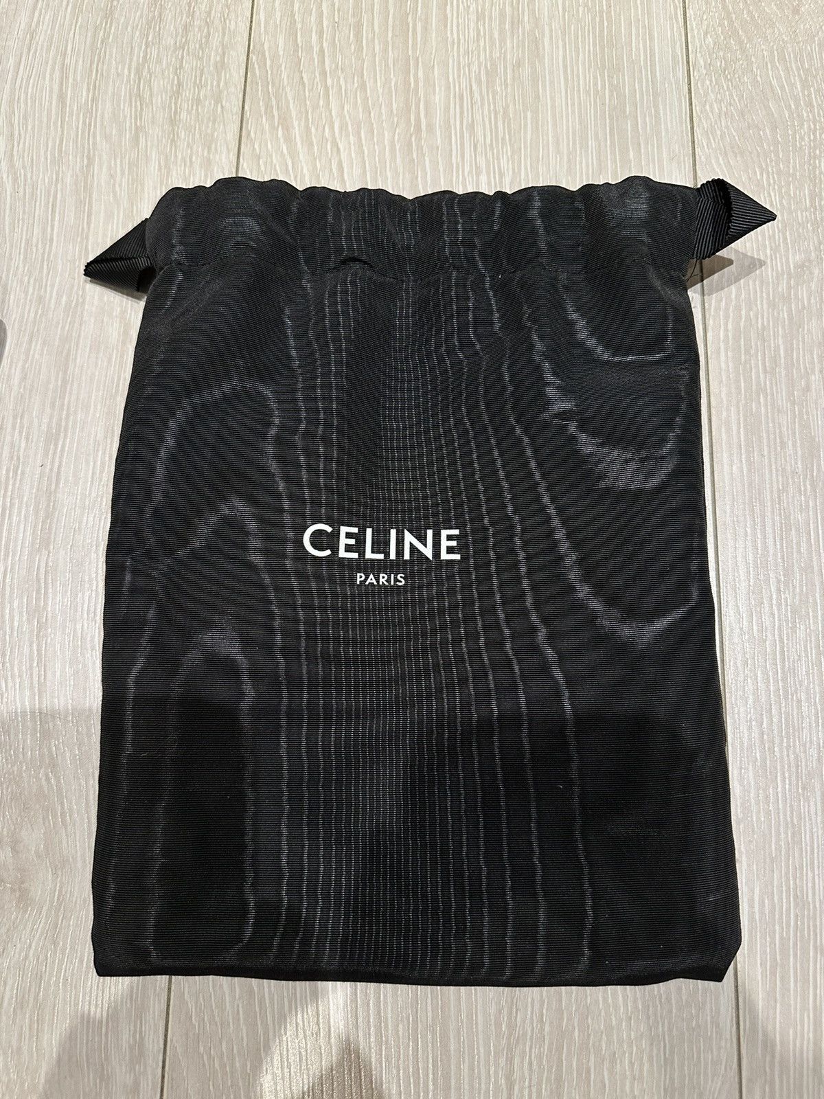 Celine × Hedi Slimane PHONE POUCH WITH FLAP IN TRIOMPHE CANVAS AND LAMBSKIN Size ONE SIZE - 7 Thumbnail